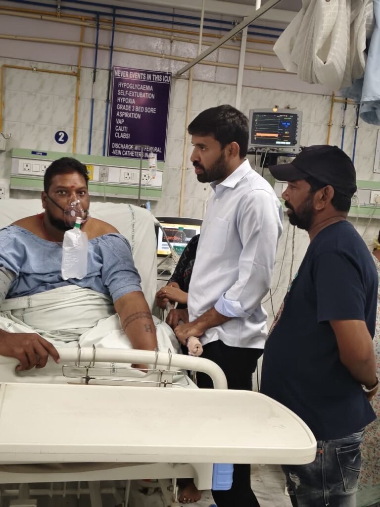 వైఎస్‌ఆర్‌సీపీ తిరుపతి రూరల్ సోషల్‌ మీడియా అధ్యక్షునికి అనారోగ్యం