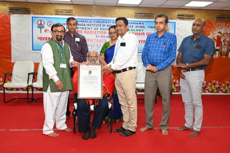 క్యాన్సర్ చికిత్సలో విప్లవాత్మక మార్పులు: స్విమ్స్‌లో ఘనంగా 8వ వార్షిక ఛైర్ ఒరేషన్