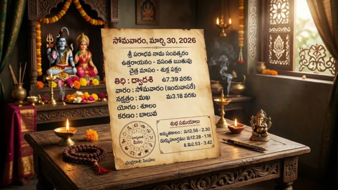 Daily Rasi Palalu 30.03.2026