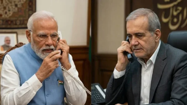 Iran and India leaders