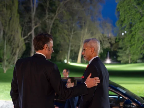 JAI SHANKAR MEET FRANCE PRESIDENT