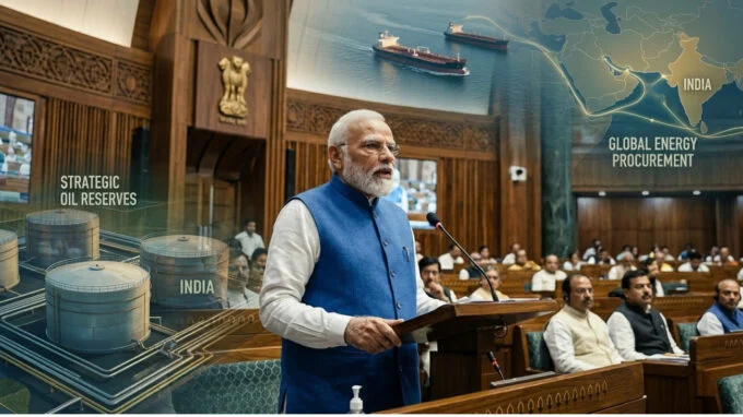 Modi in upper Parliament