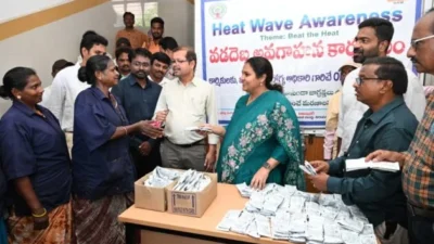 ఎండలో జాగ్రత్త.. పారిశుధ్య కార్మికులకు సూచన