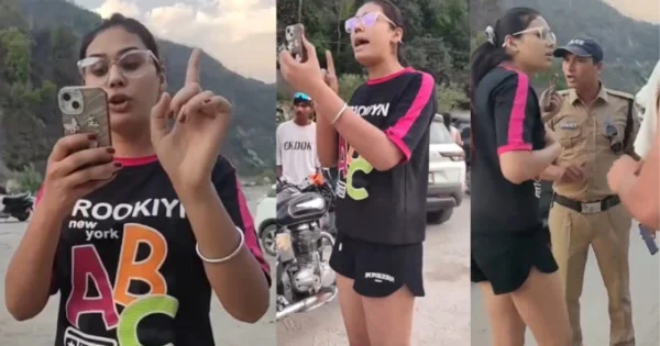 A girl at Ganga river