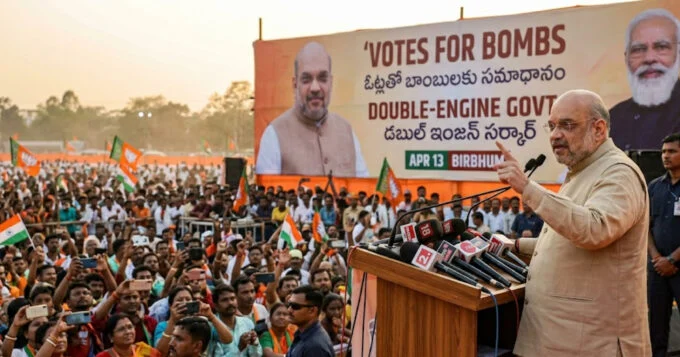 Amit shah in Bengal elections