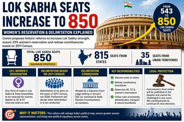 Lok Sabha Seats Increase to 850