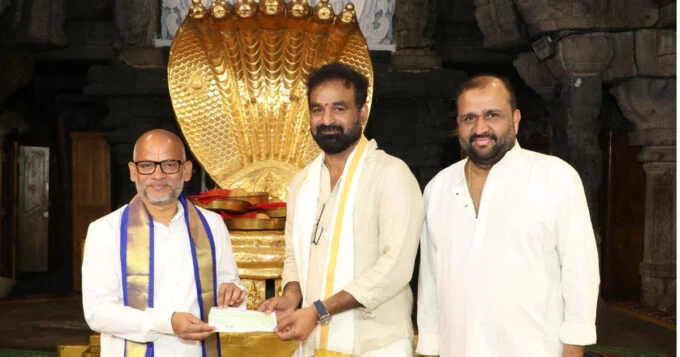 One crore check to TTD