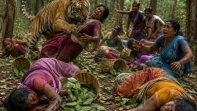Tiger attacked